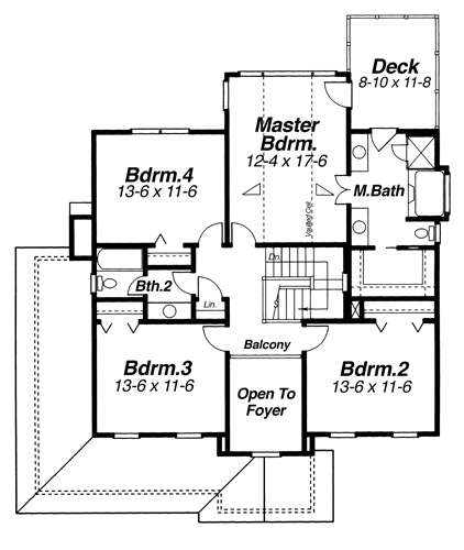 Second Floor image of ASHWORTH House Plan